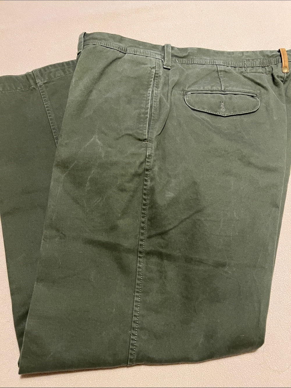 Timberland Men's Dark Olive Chino Pants 36x32